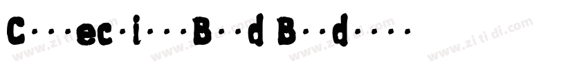 ConnectionsBold Bold字体转换